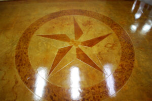 custom-logo-stained-concrete-engraved-floor