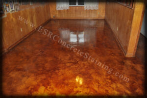 Antique Brown Acid Stain Floor
