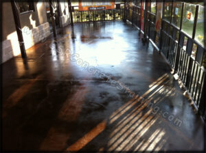 Acid Stained Restaurant Floor