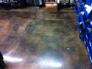 Acid Stained Concrete Tile Ghosting
