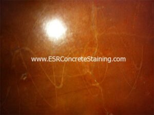 Acid Stained Decorative Concrete Glue Swirls