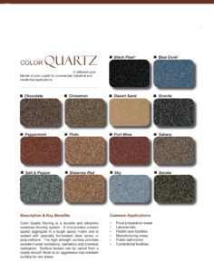 Epoxy Flooring System Color Quartz
