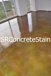 Acid Stained Concrete Floor Dallas, TX