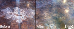 Acid Stain Repair Before and After