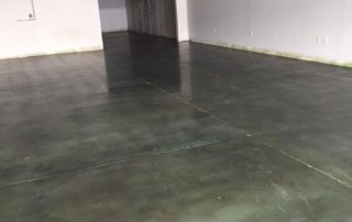 Green Dye Polished Concrete Flooring