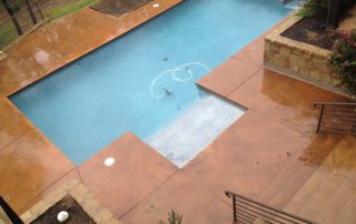 Stained Concrete Pool Deck Lewisville Texas