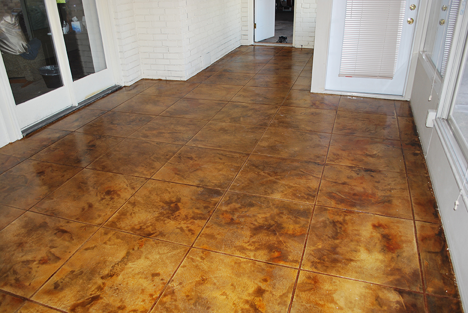 acidetchedstainedconcretemidlothiantx ESR Decorative Concrete