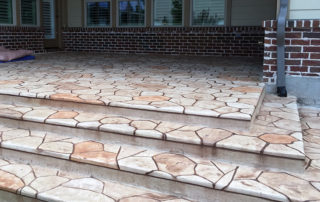 Stamped Overlay Concrete Patio